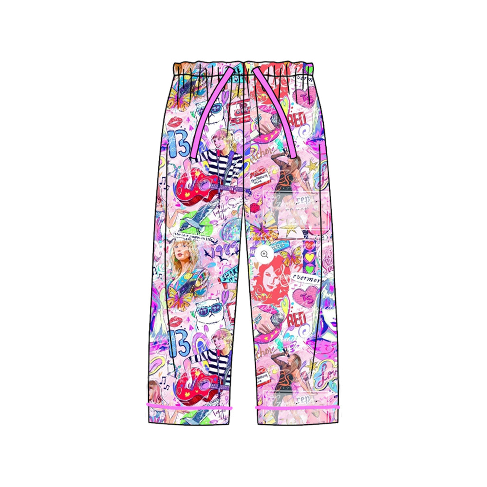 (Pre-order) P0593 Singer Swiftie Print Adult Woman Pajamas Pants