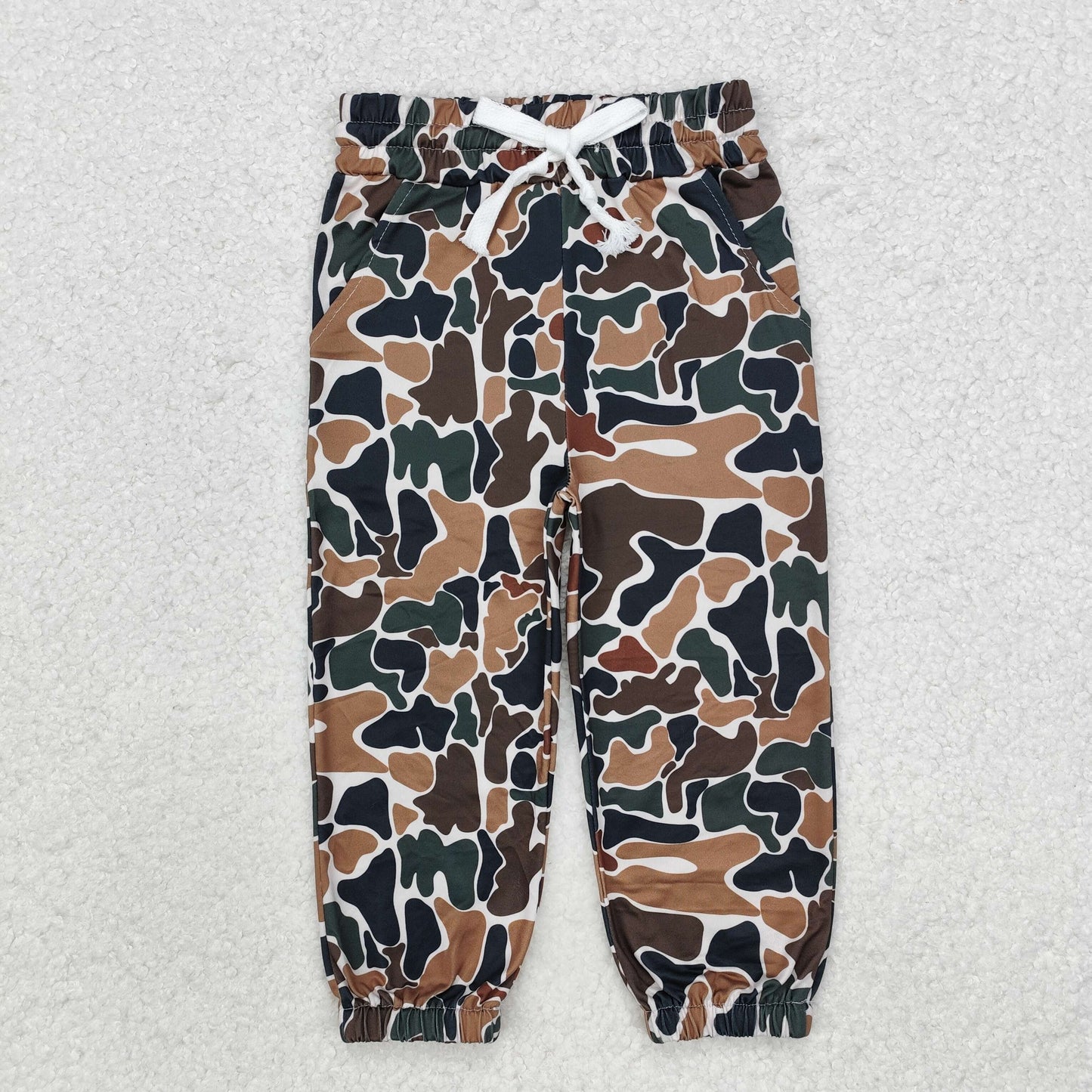 5 Colors Camo Print Kids Pockets Pants Joggers