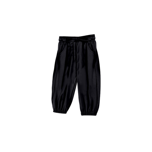 (Pre-order)P0672 Black Color Kids Jogger Pants