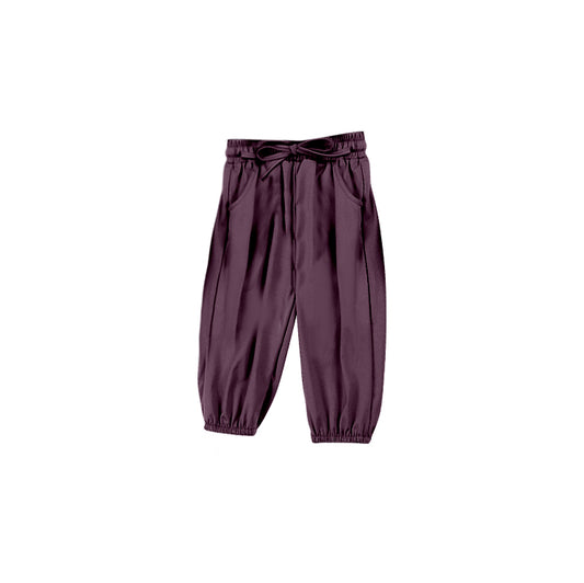 (Pre-order)P0673 Brown Color Kids Jogger Pants