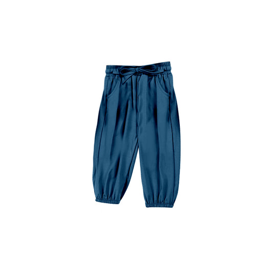 (Pre-order)P0675 Blue Color Kids Jogger Pants