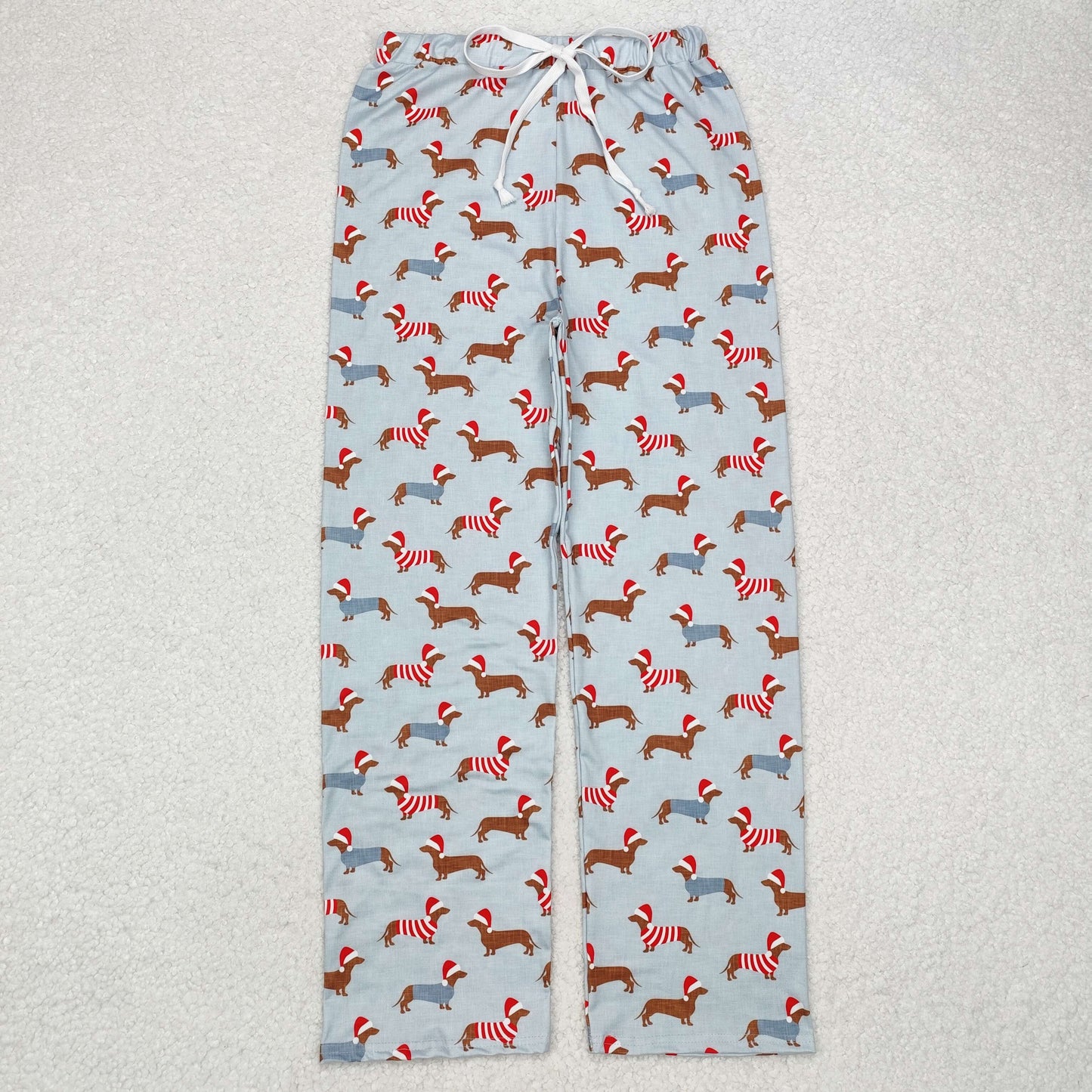 P0686 Adult Dog Print Man Christmas Pajamas Pants