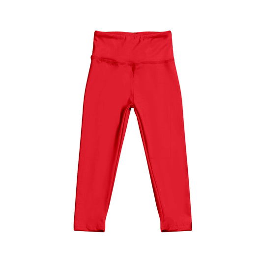 (Pre-order)P0712 Red Color Girls Athletic Wear Legging Pants