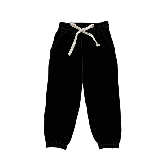 (Pre-order)P0747 Adult Black Color Woman Jogger Athletic Pants