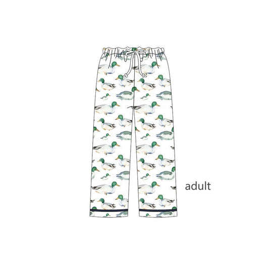 (Pre-order)P0778 Adult Duck Print Woman Pajamas Pants