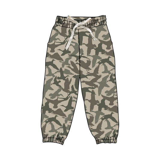 (Pre-order)P0830 Adult Duck Camo Print Woman Joggers Yoga Pants