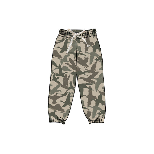 (Pre-order)P0833 Duck Camo Print Kids Joggers Yoga Pants