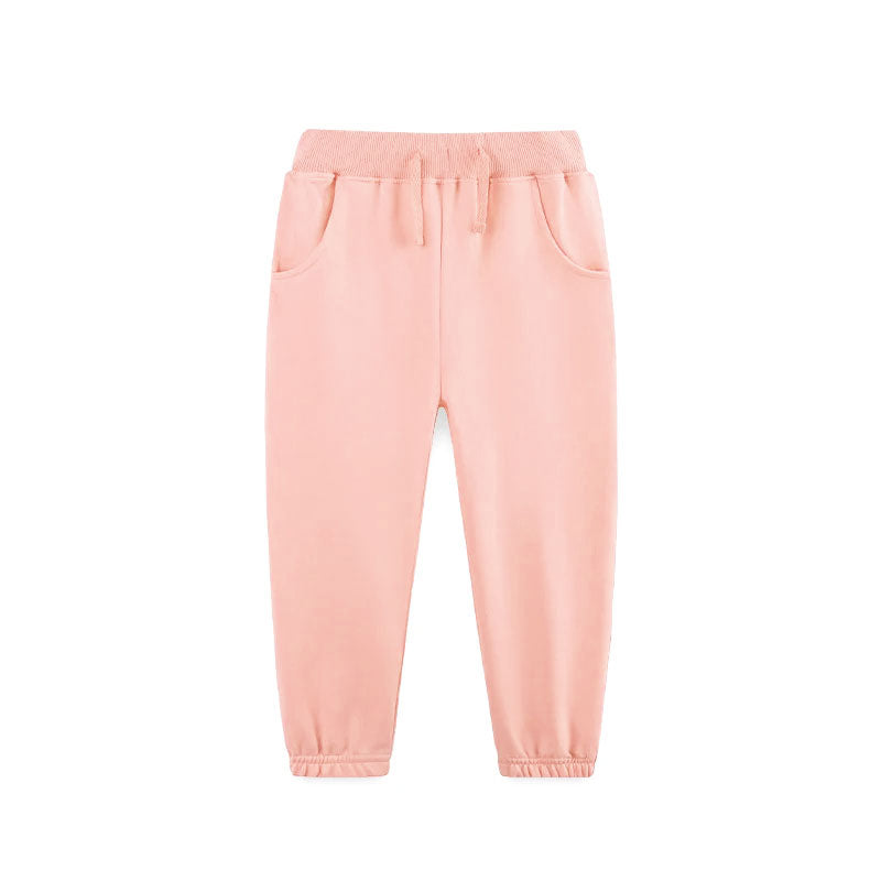 (Pre-order)P0878 Pink Color Girls Pockets Bottom Pants