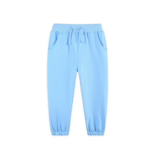 (Pre-order)P0880 Blue Color Girls Pockets Bottom Pants