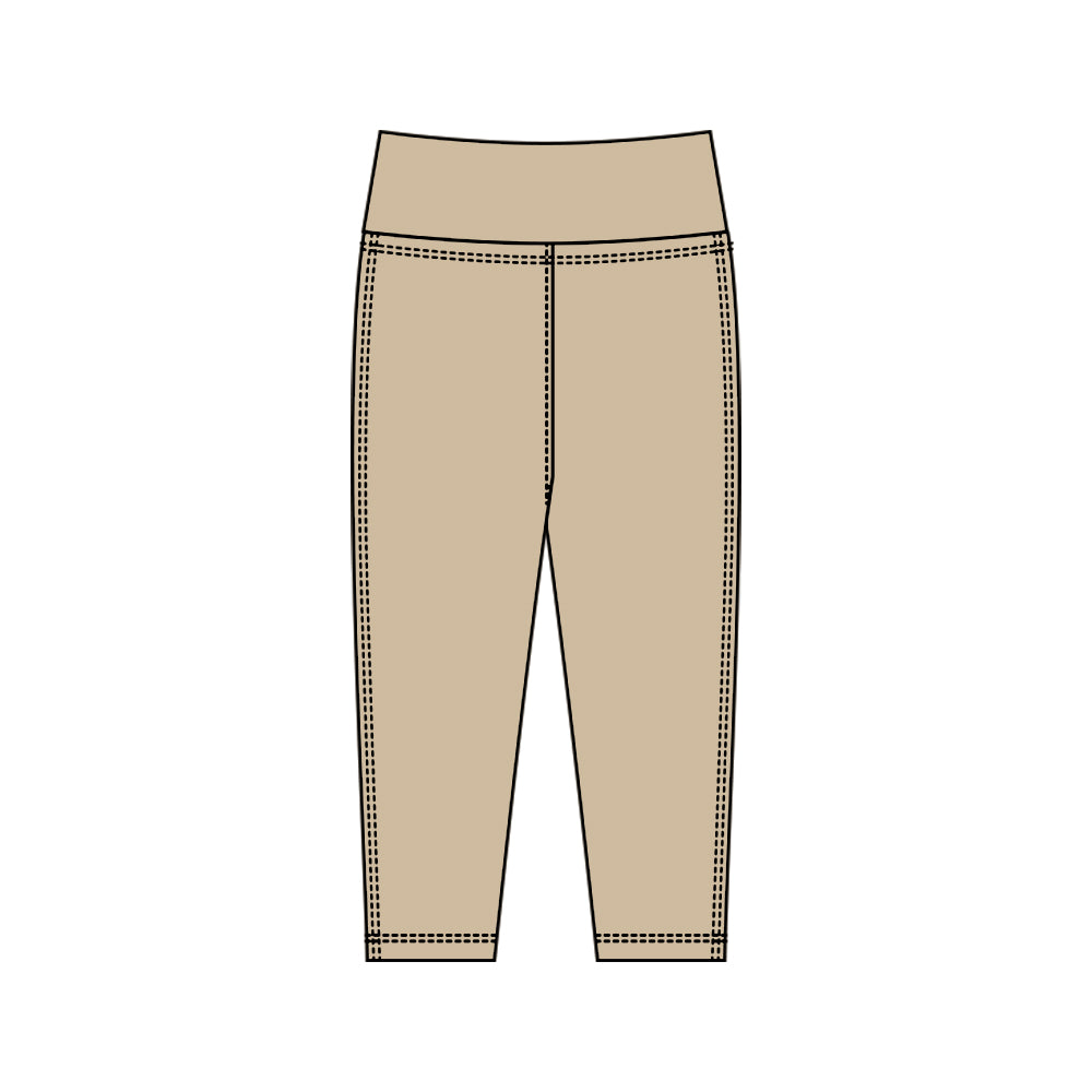 (Pre-order)P0926 Beige Color Girls Bottom Legging Yoga Pants