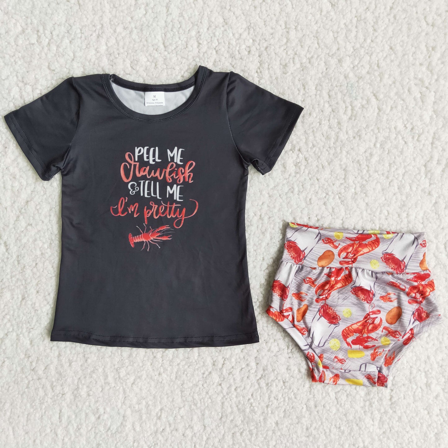 (Promotion)Peel Me Crawfish & Tell Me I'm Pretty summer bummies sets B16-14