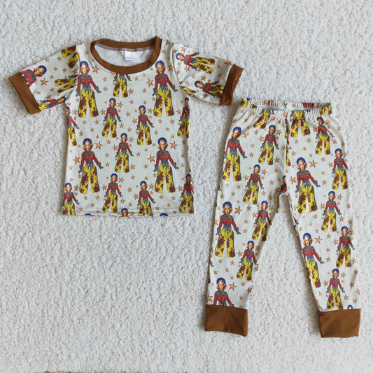 (Promotion)E8-13 Girls short sleeved pajamas