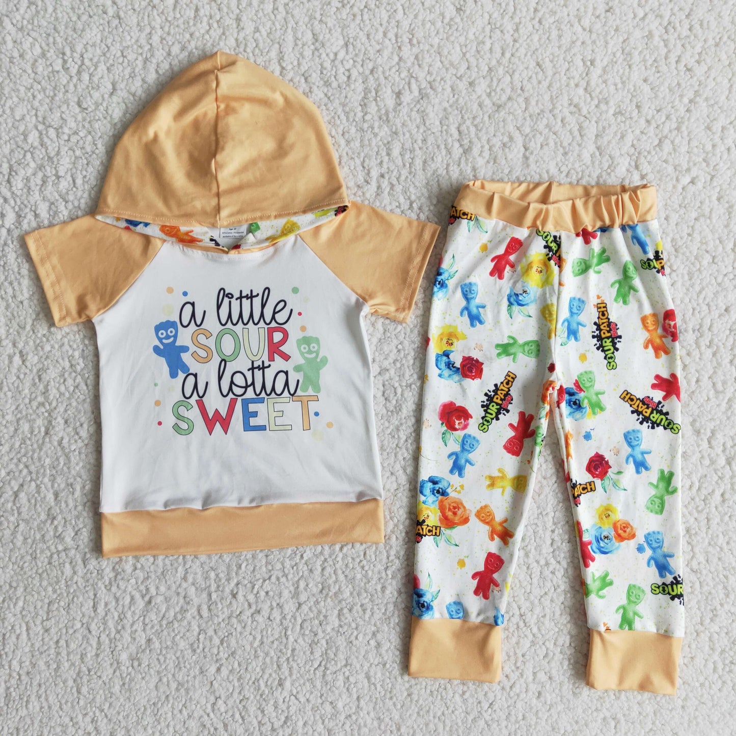 (Promotion) Boy's short sleeve hooded outfits      E9-27
