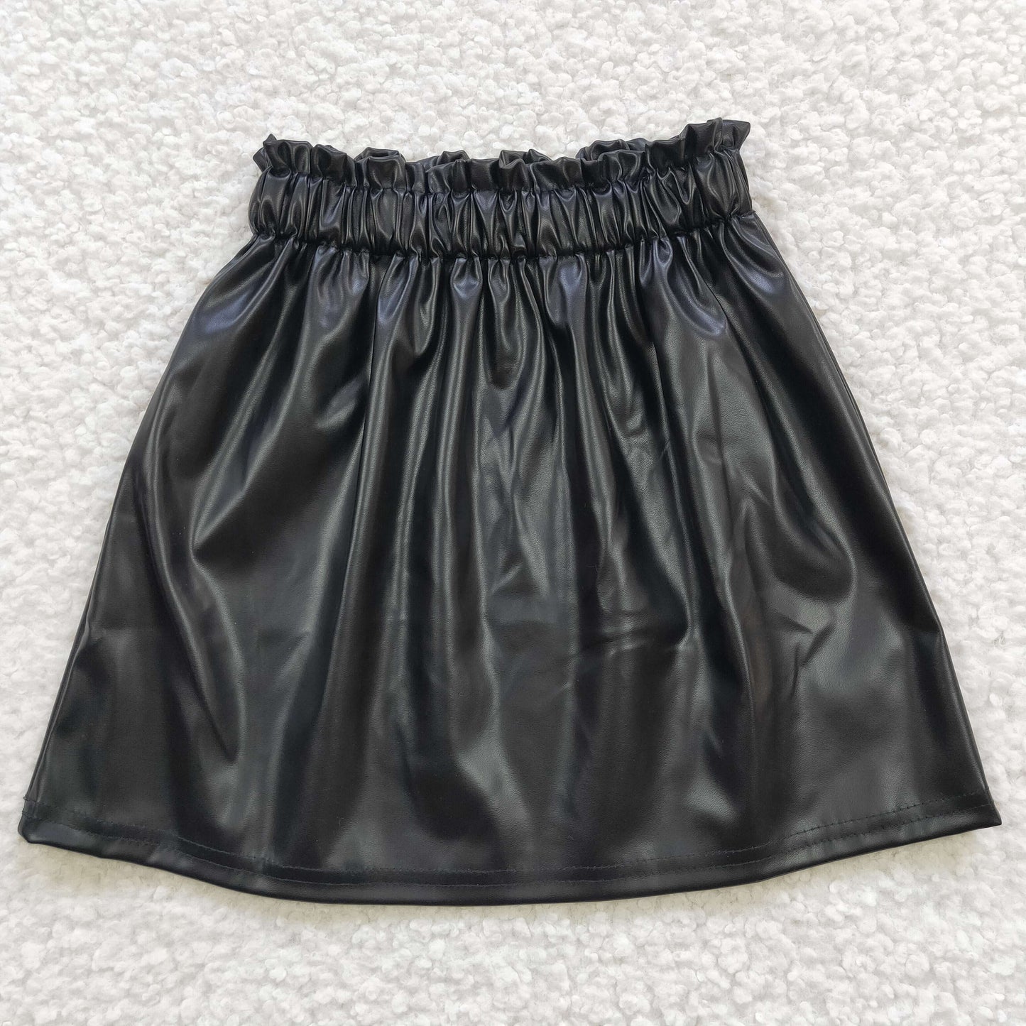 GLK0013 Girls black leather skirts