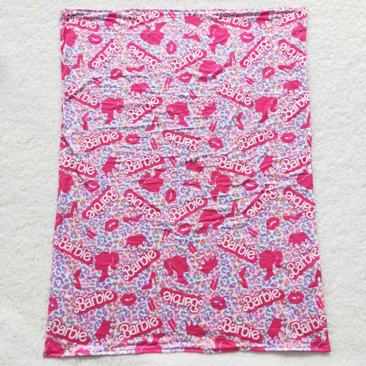 Hot pink BA print blanket BL0053