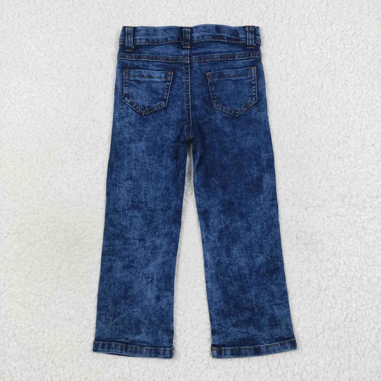 P0197   Kids blue denim hole legging jeans