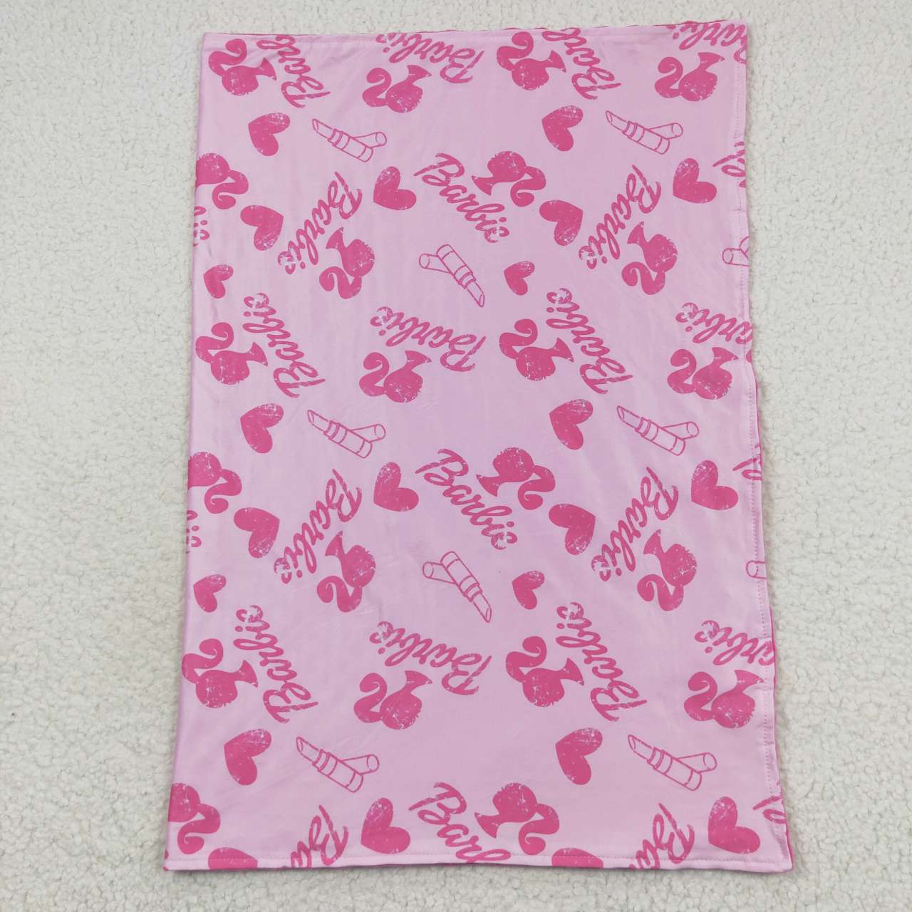 Girls pink BA print blanket BL0039