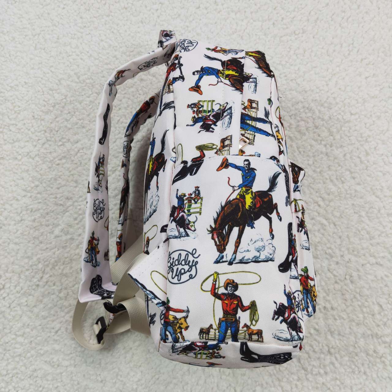 BA0142 Kids bag rodeo print western backpack