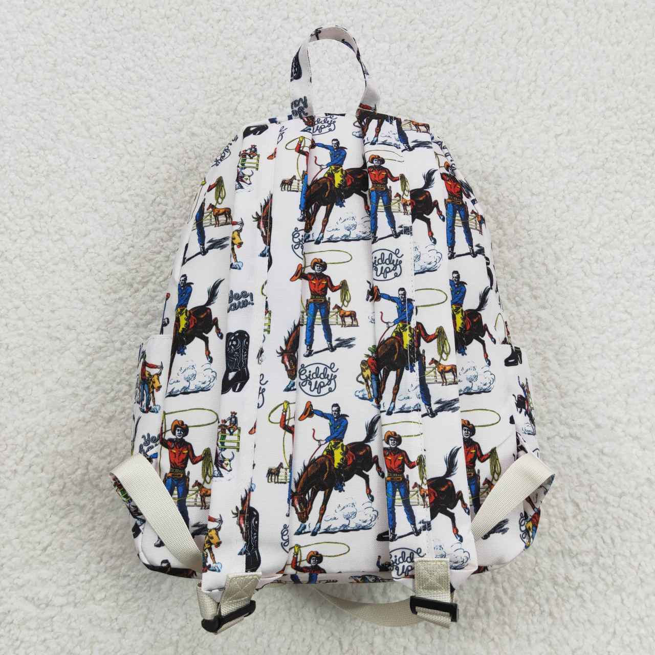 BA0142 Kids bag rodeo print western backpack