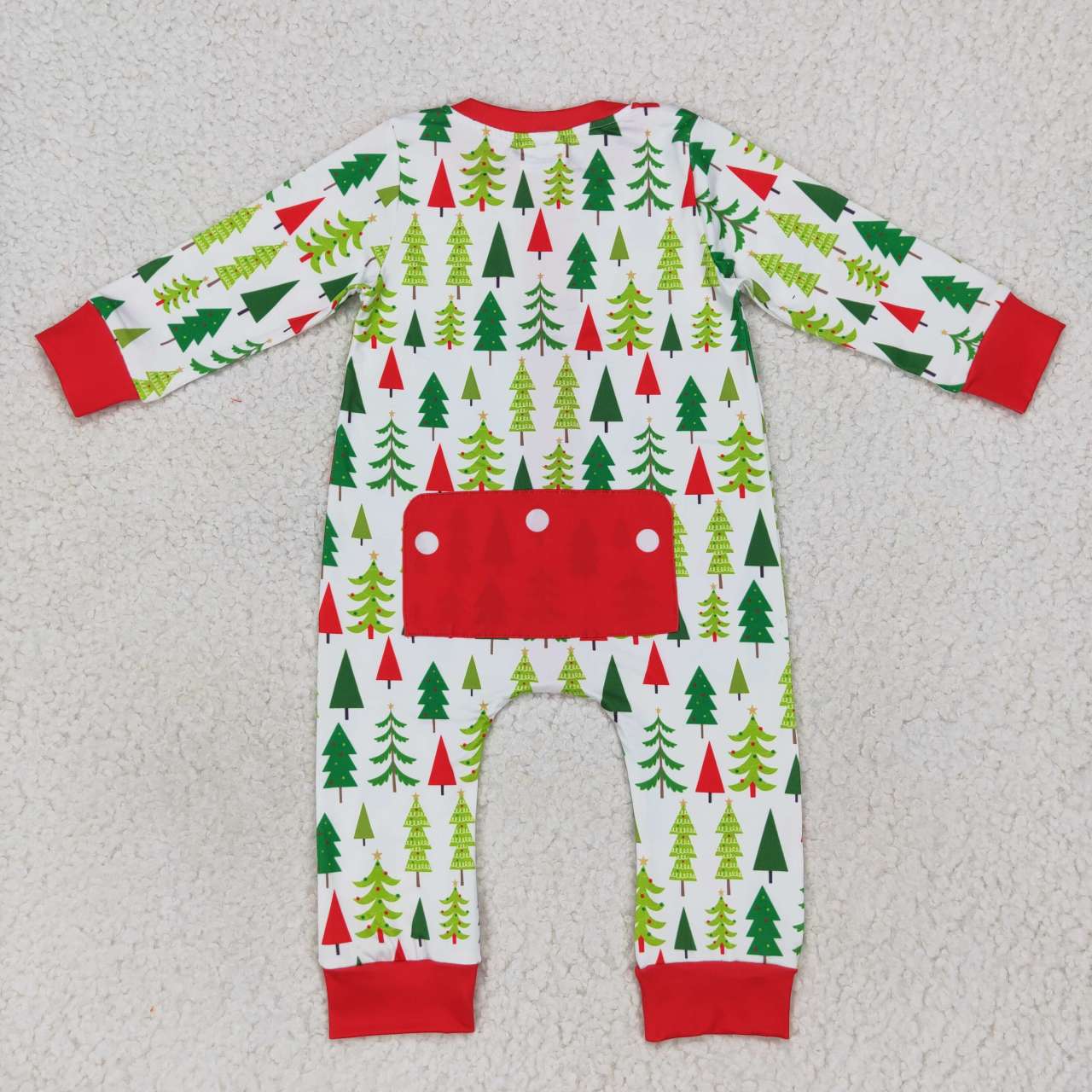 LR0627 Christmas tree print family set parent-child outfit baby boys romper