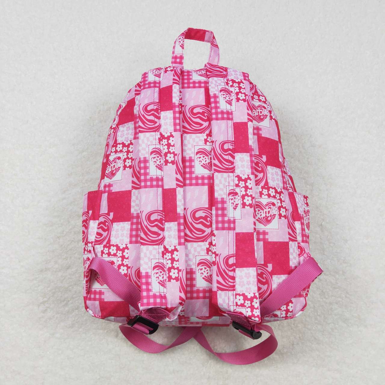 BA0114 Girls Bag Pink BA Heart Print Backpack