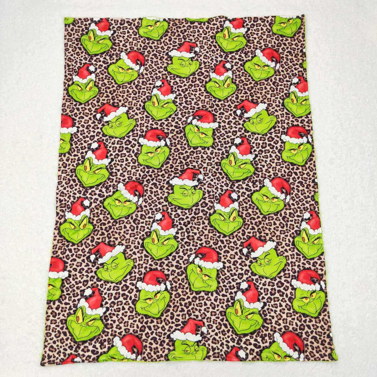 BL0090 Christmas Frog Leopard Print Baby Blanket