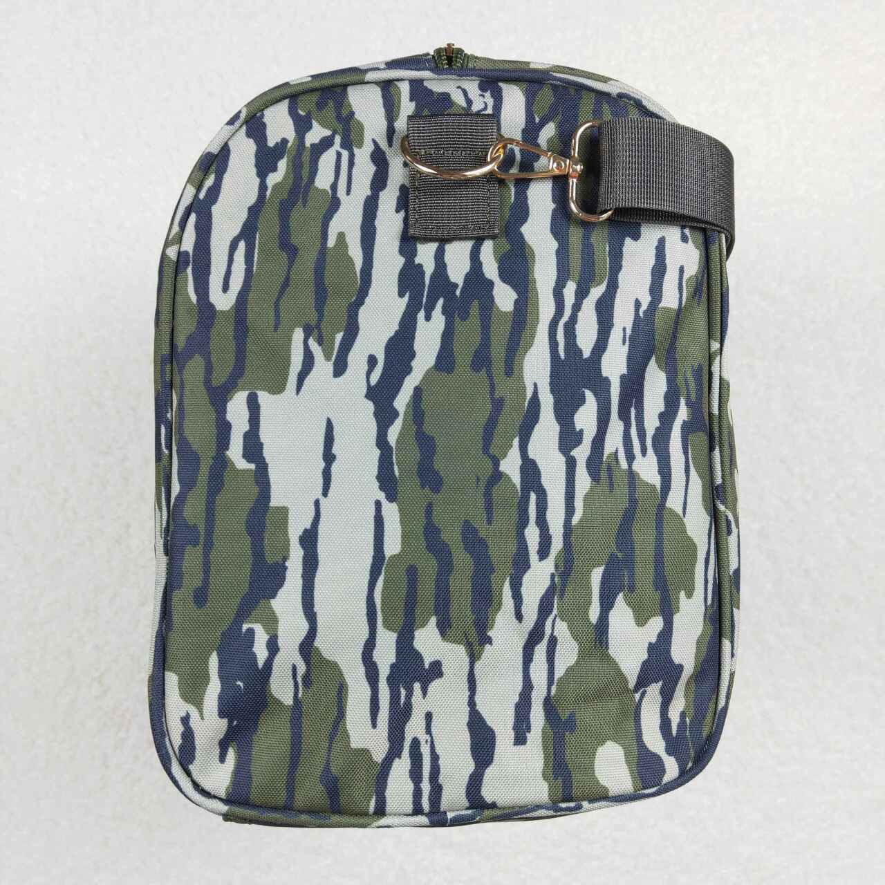 BA0159 Green Camo Hunting Print Gym Bag