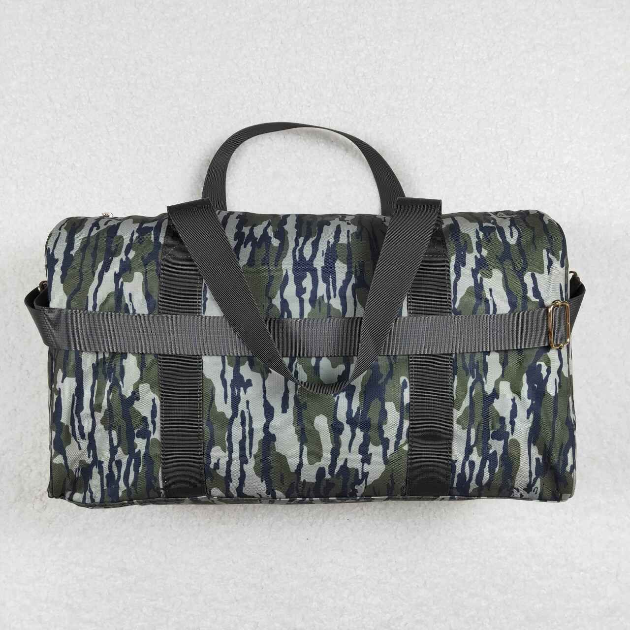 BA0159 Green Camo Hunting Print Gym Bag