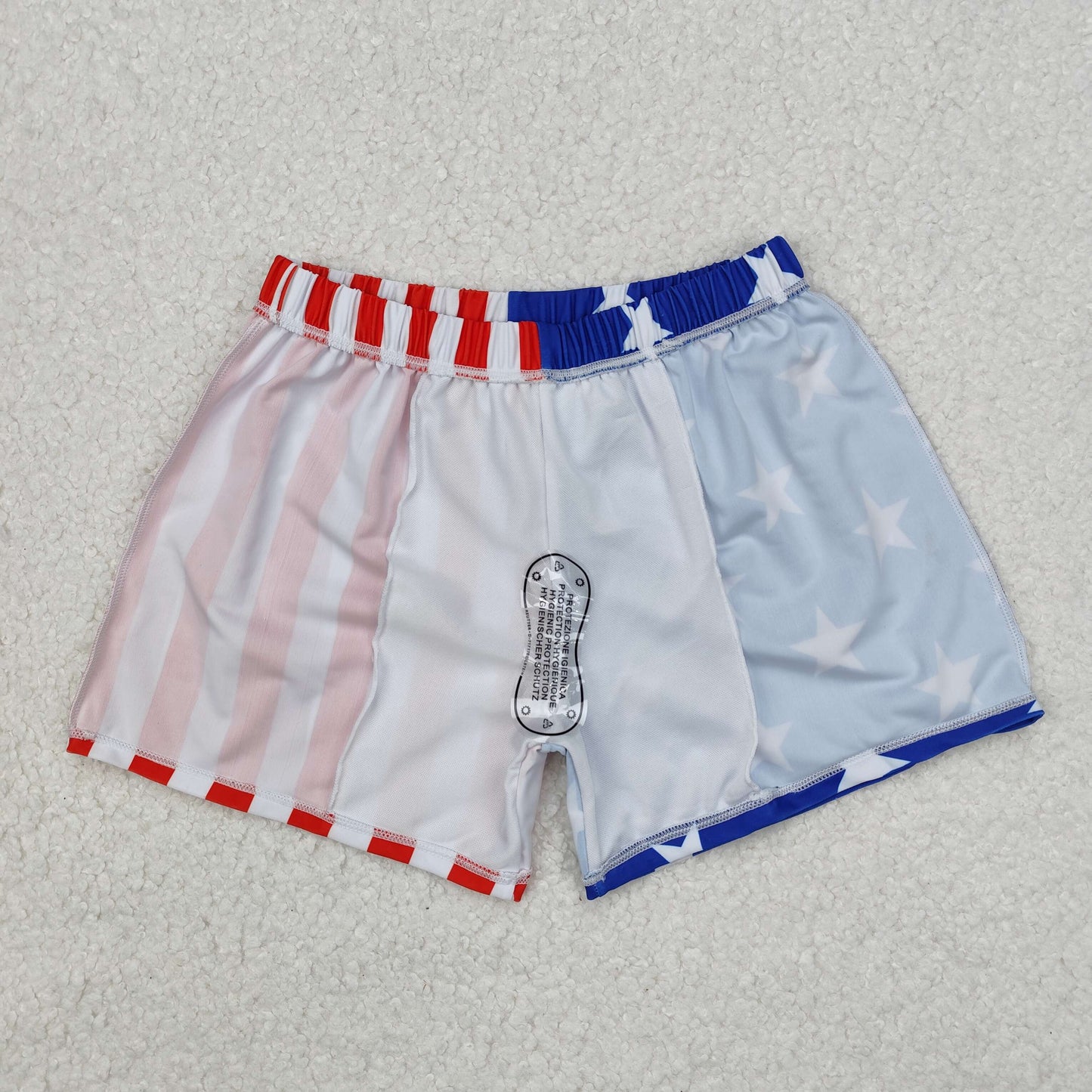 Boys 4th of July lining swim trunks  S0089