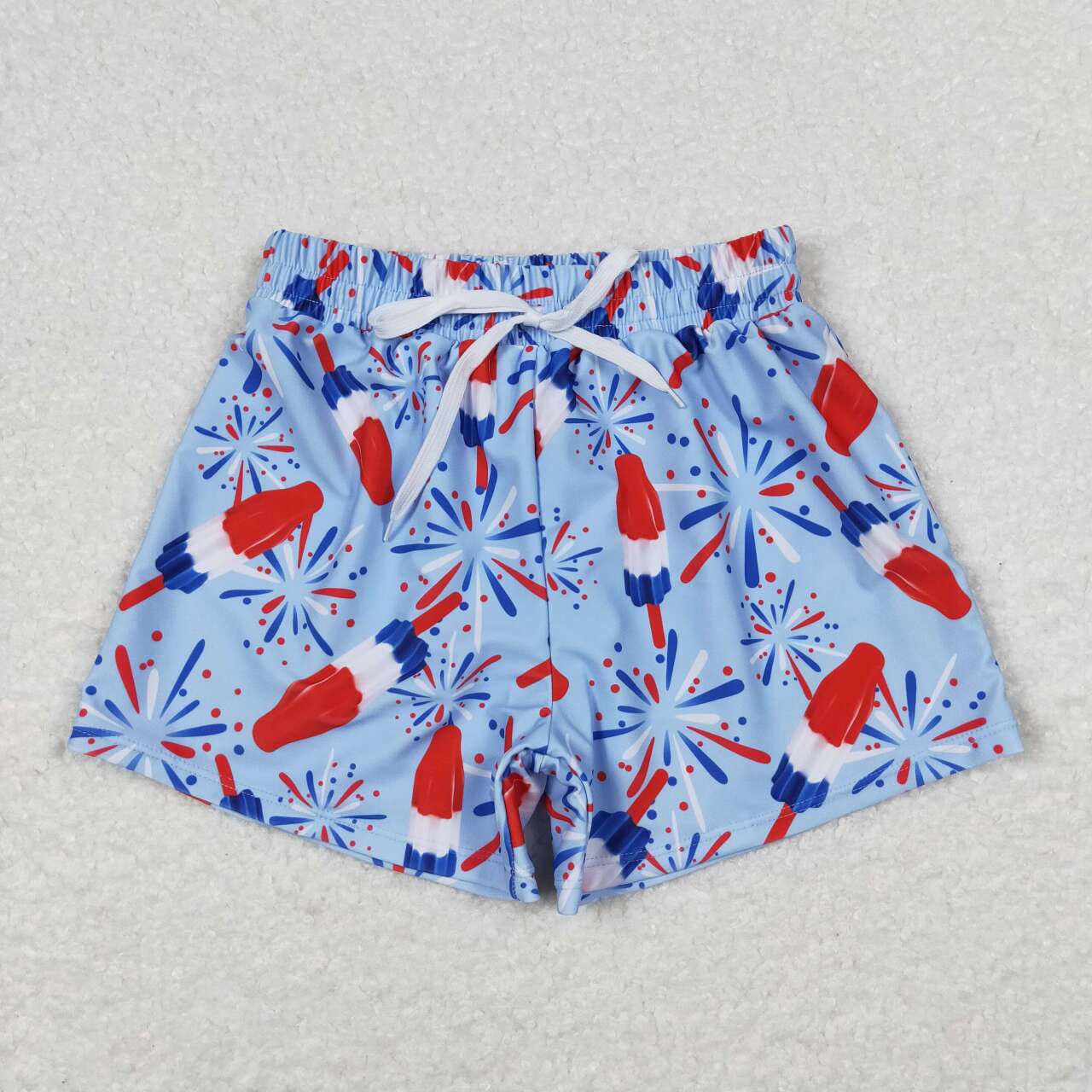 7 Design Stars Boys 4th of July Swim Trunks Brothers Wear