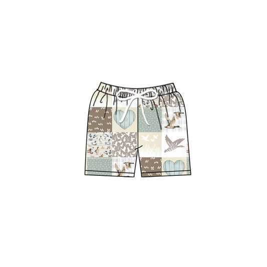 (Pre-order)S0344 Duck Print Boys Swim Trunks