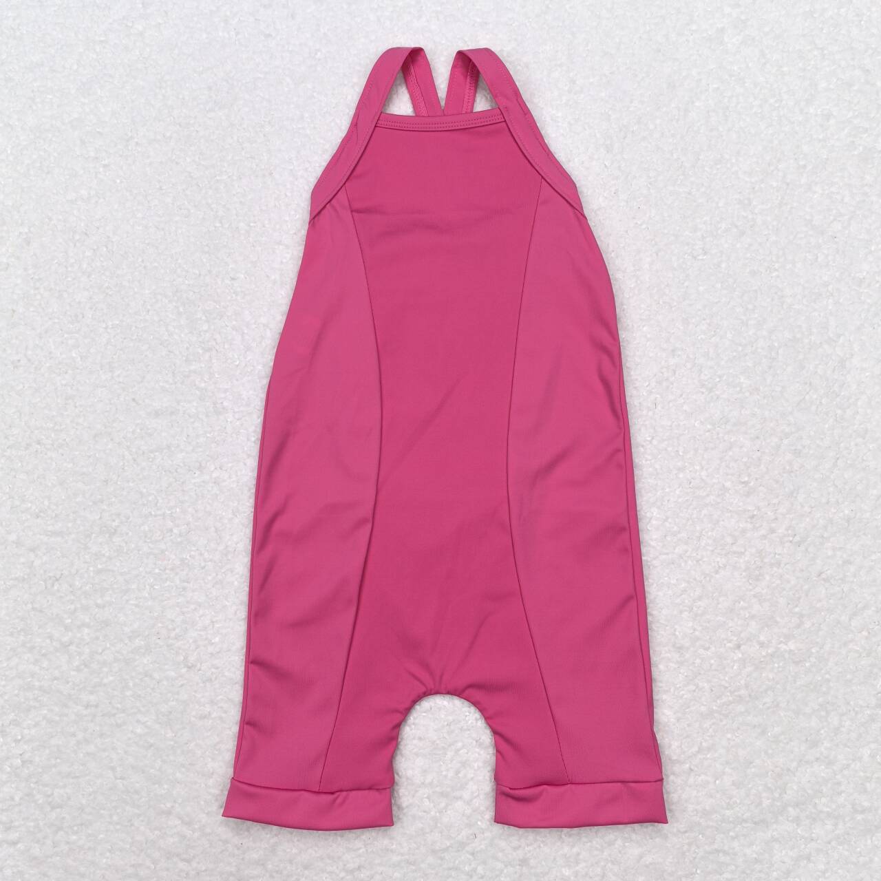 S0447 Hotpink Color Girls Athletic Jumpsuits