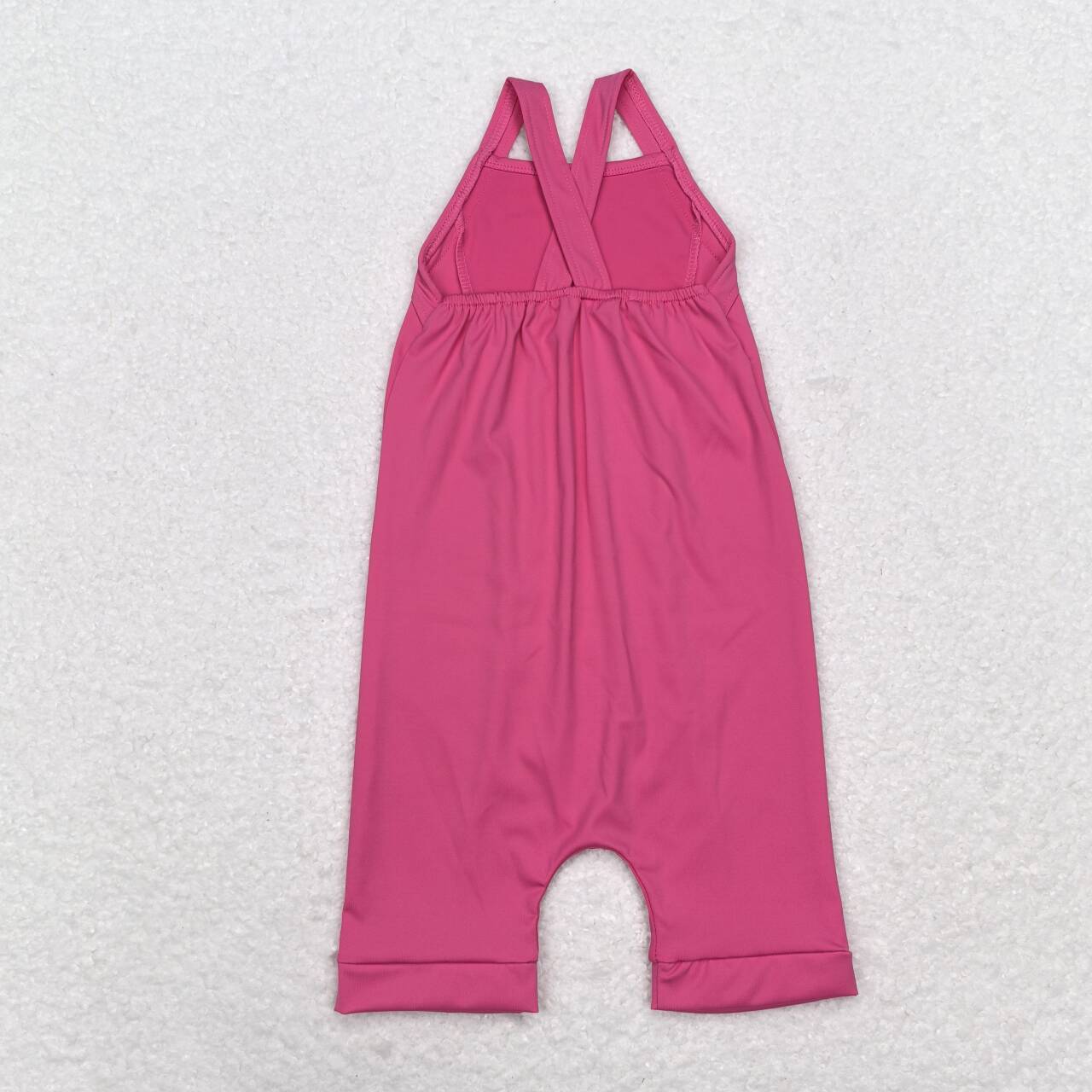 S0447 Hotpink Color Girls Athletic Jumpsuits