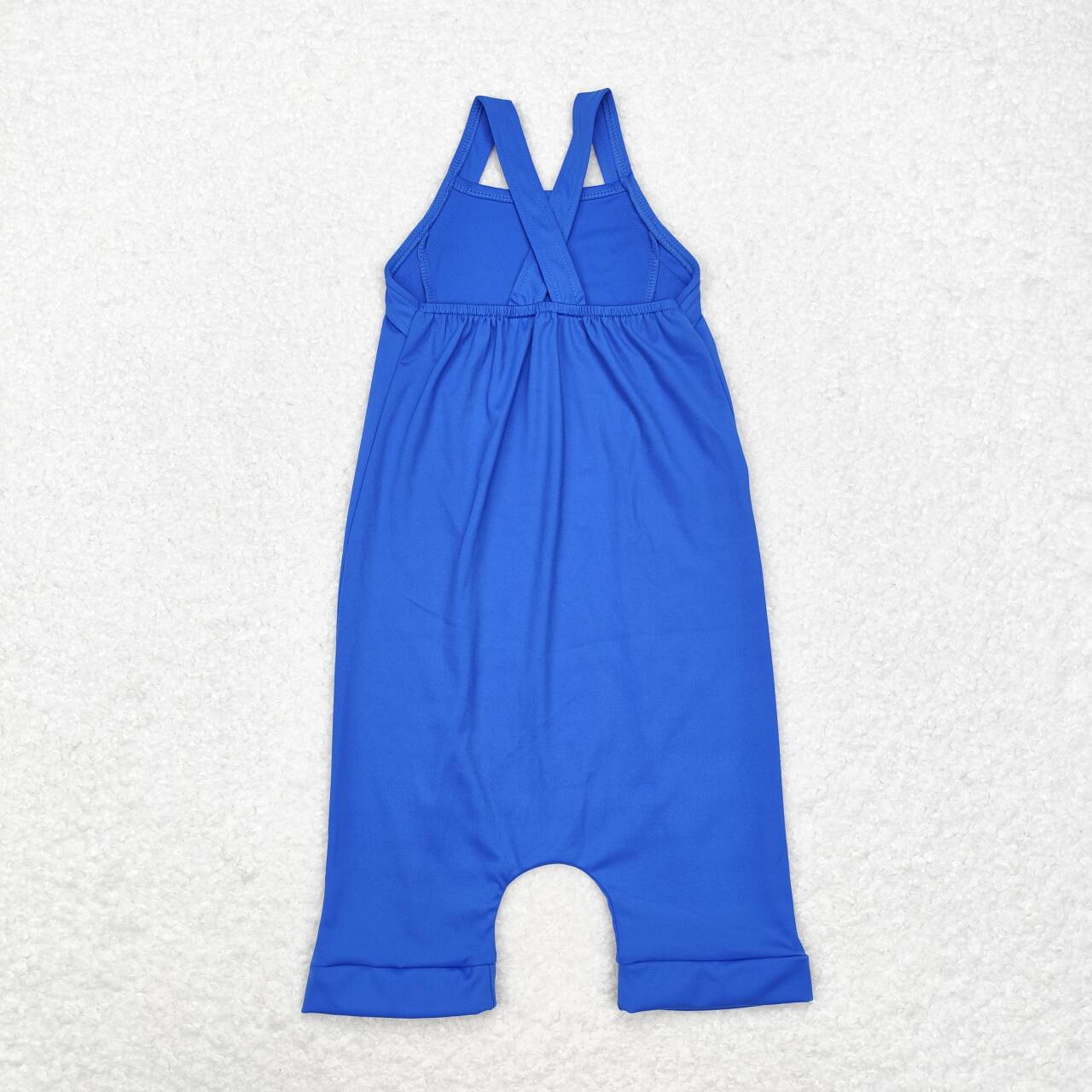 S0452 Blue Color Girls Athletic Jumpsuits