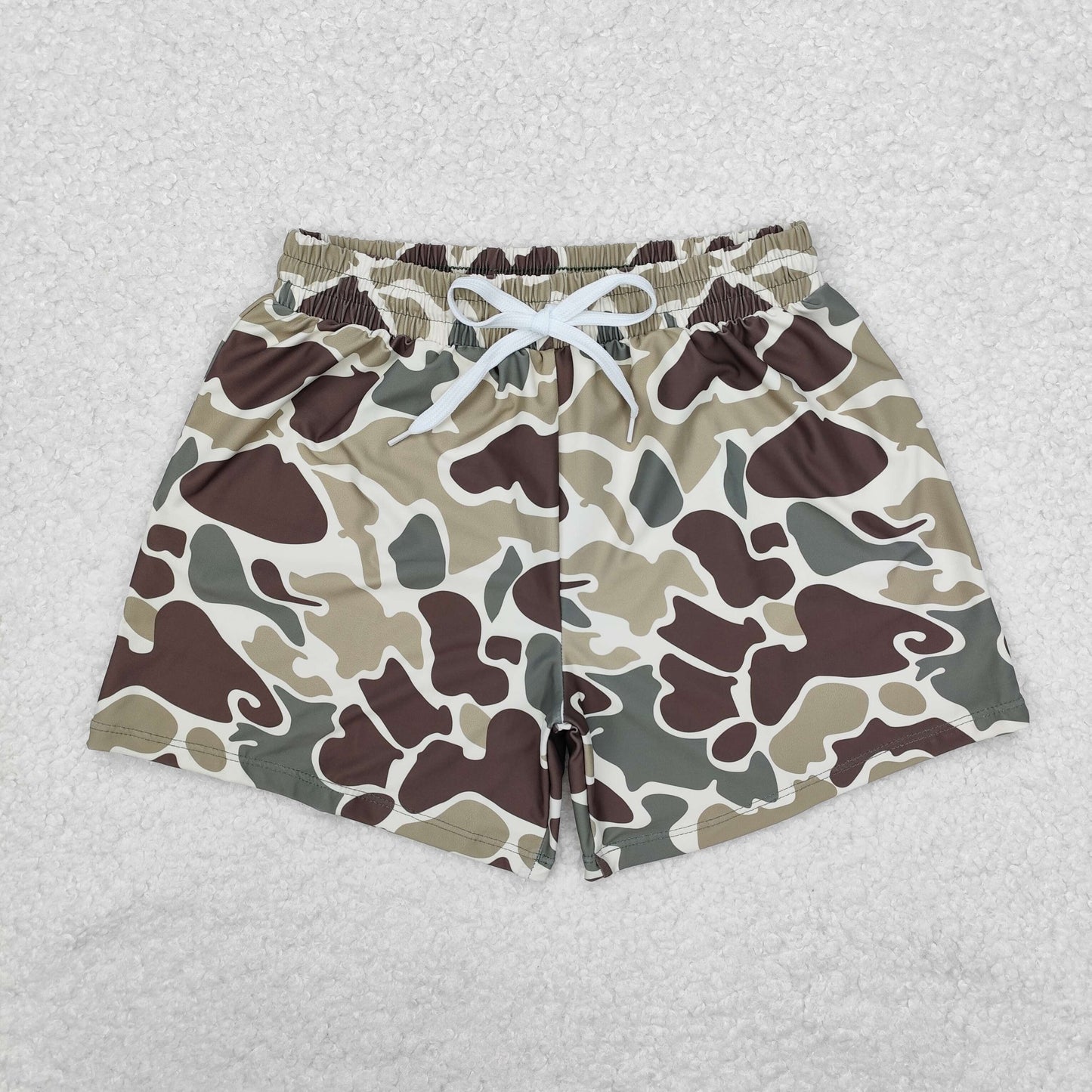 Camo Hunting Print Family Matching Swim Trunks