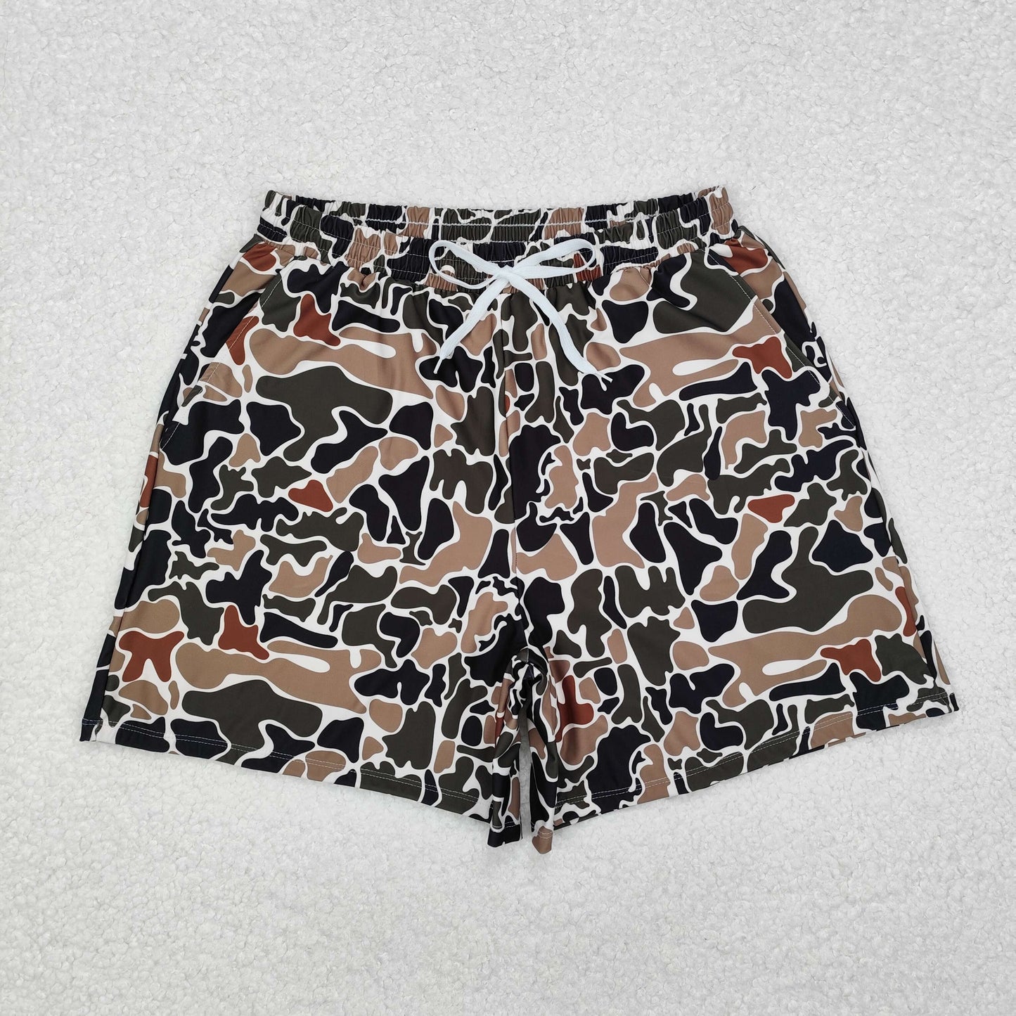 Brown Camo Print Family Matching Swimsuits