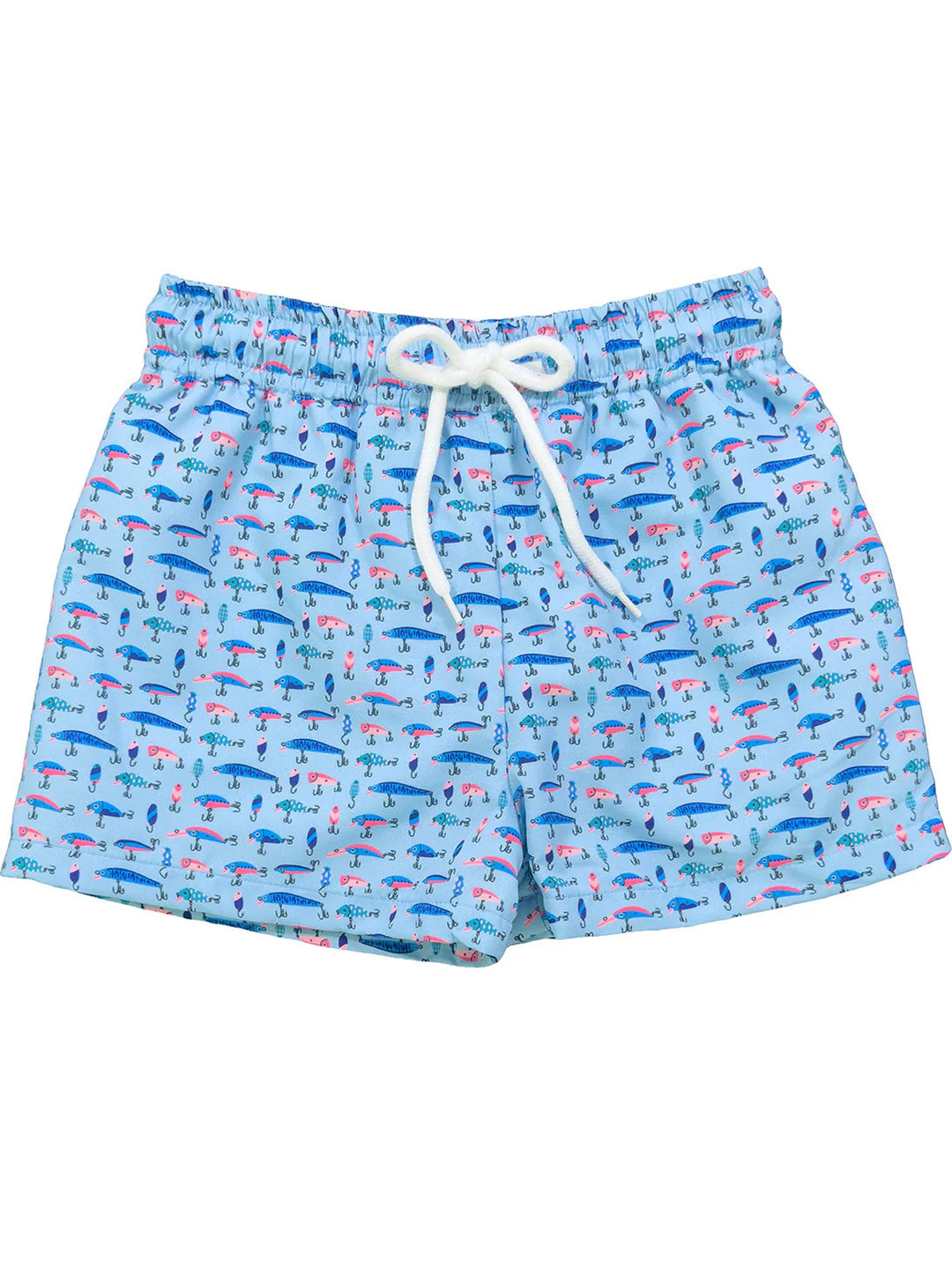 (Pre-order)S0541 Fishing Print Boys Summer Swim Trunks