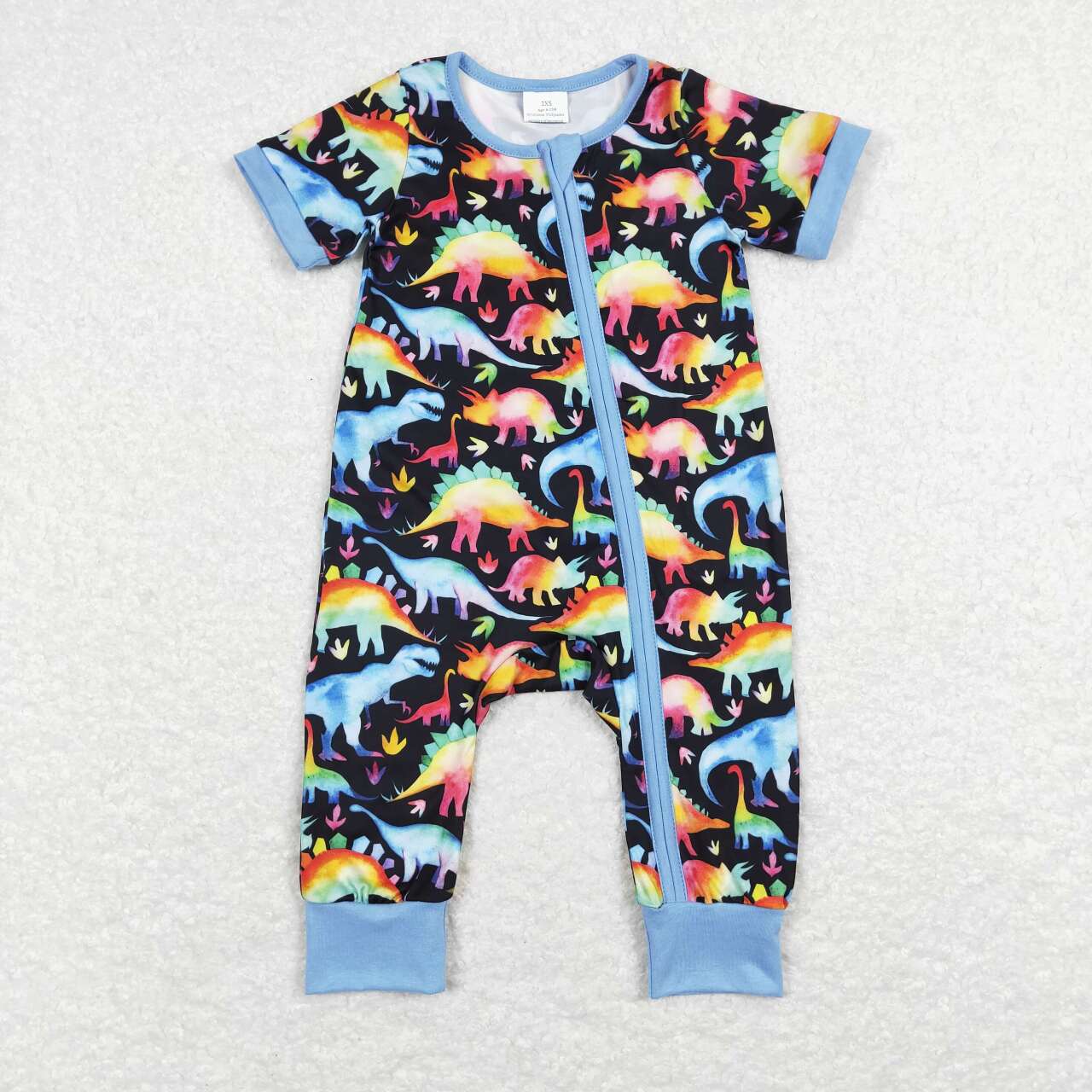 Colorful Dinosaur Print Sibling Matching Clothes