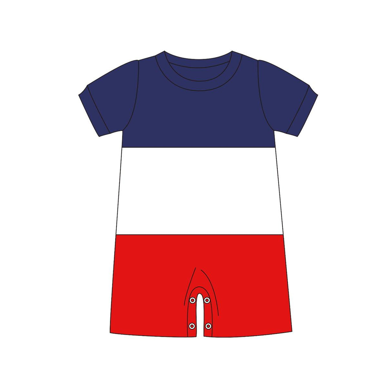 (Pre-order)SR1125 Baby Kids 4th of July Romper