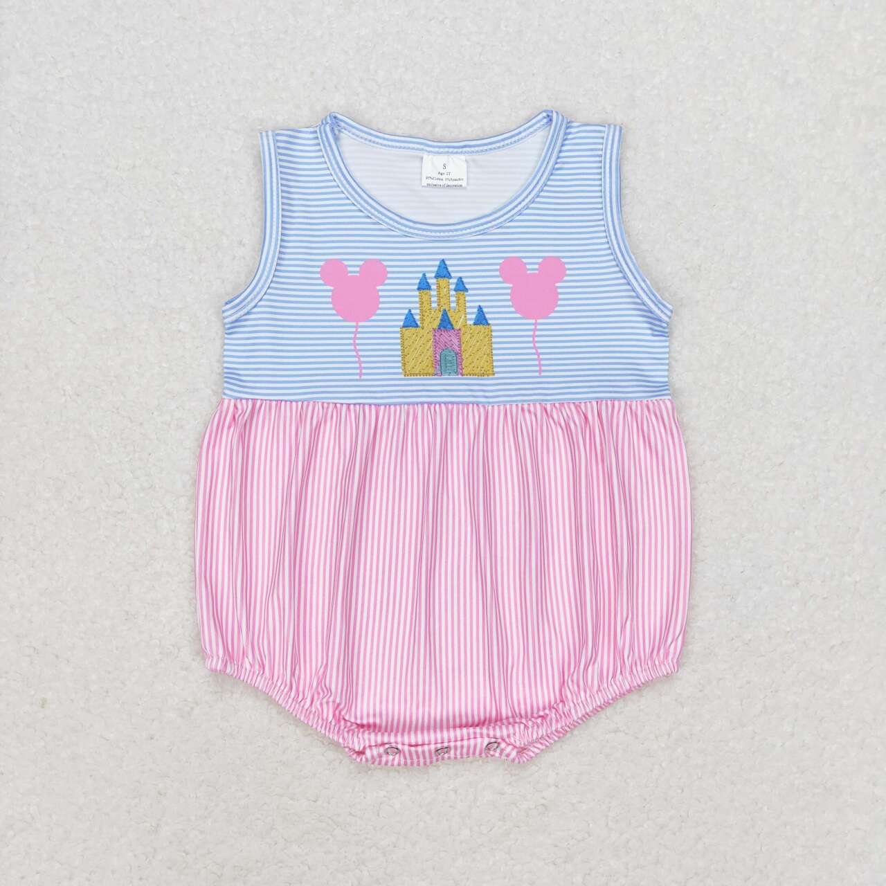 Cartoon Castle Print Sisters Summer Matching Clothes