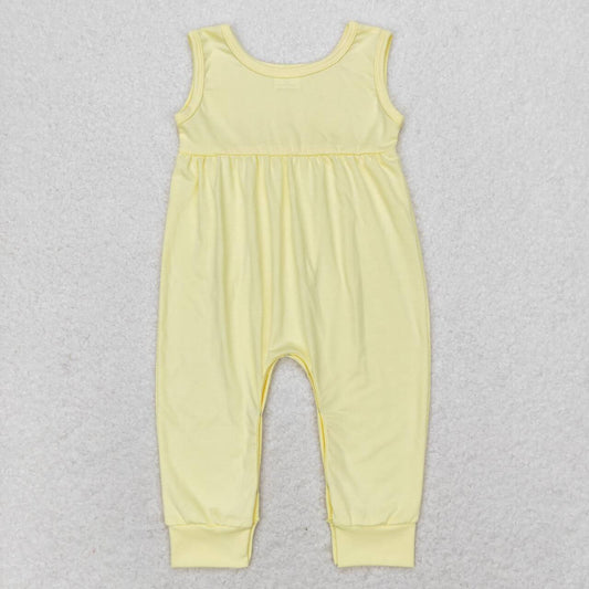 SR1447  Yellow Color Baby Girls Summer Romper