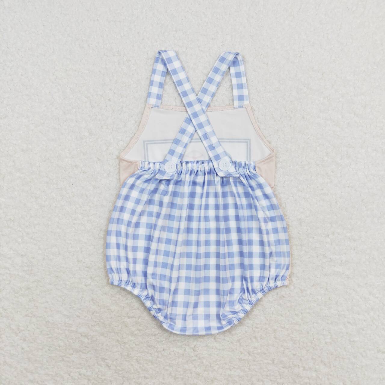 SR1653  Baseball Print Baby Boys Summer Romper