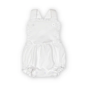 (Pre-order)SR1778 White Color Baby Girls Summer Romper