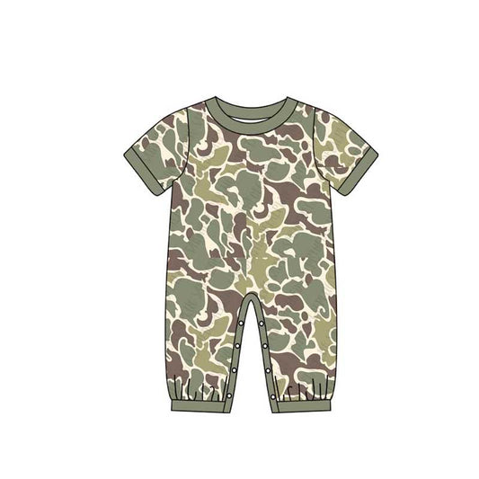 (Pre-order)SR2156 Camo Print Baby Boys Hunting Romper