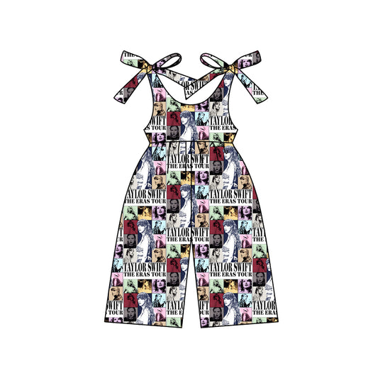 (Pre-order)SR2483 Singer Swifite Print Girls Summer Jumpsuits