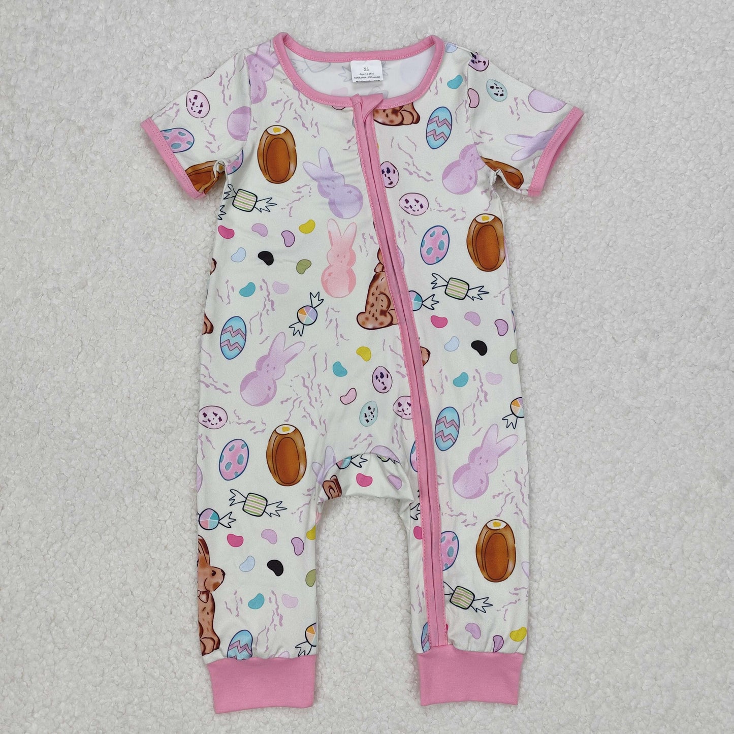 Bunny Eggs Print Sibling Easter Matching Clothes