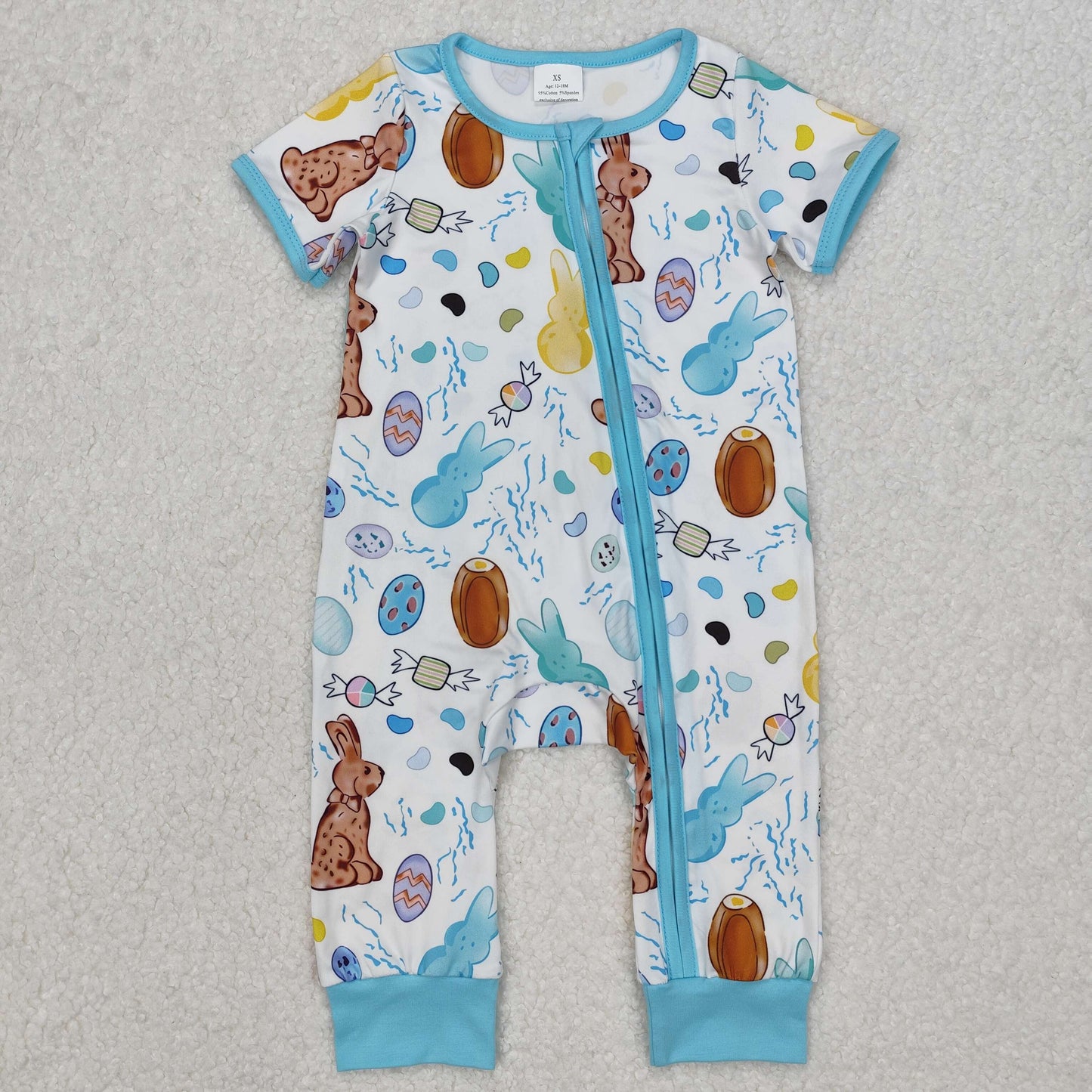 Bunny Eggs Print Sibling Easter Matching Clothes