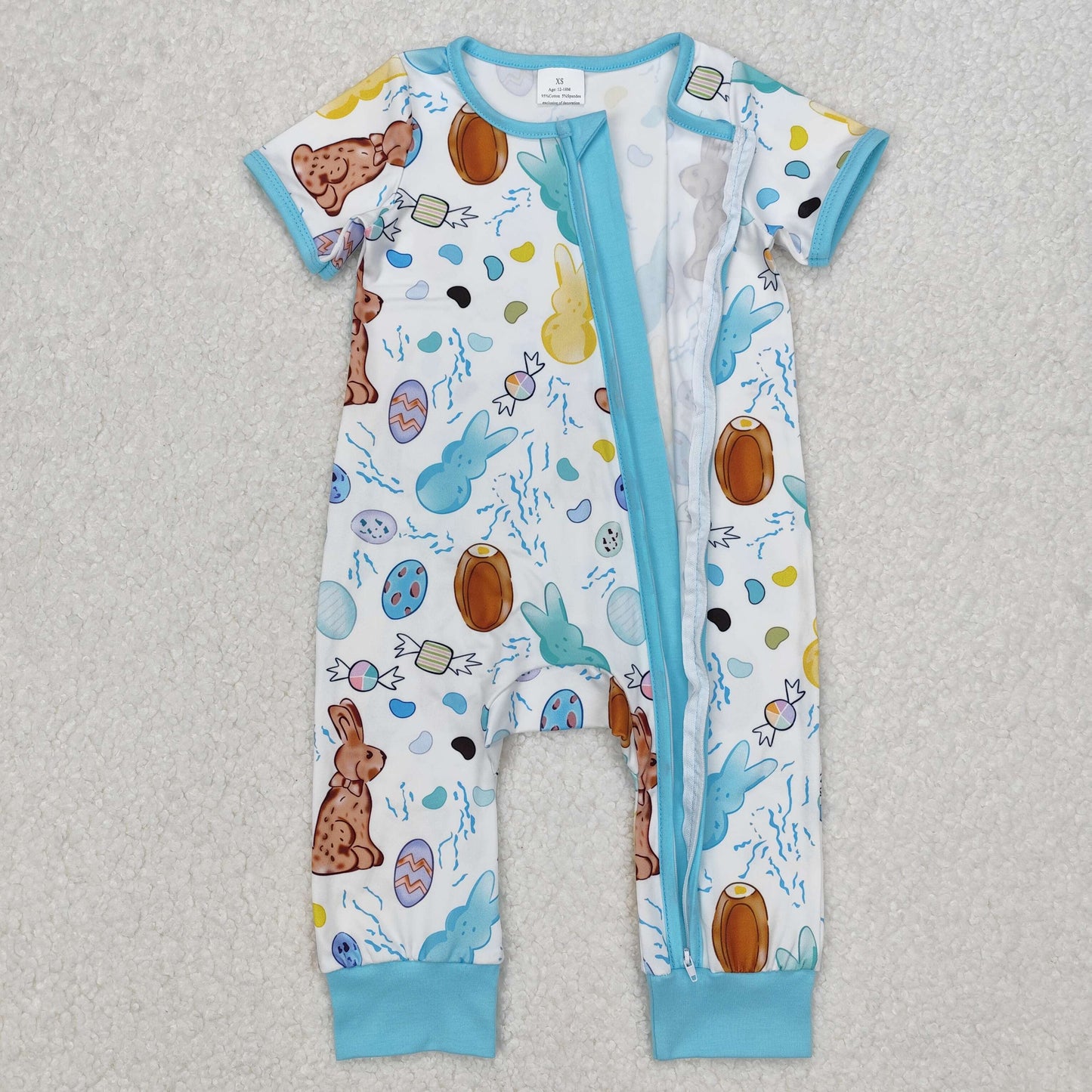 Bunny Eggs Print Sibling Easter Matching Clothes