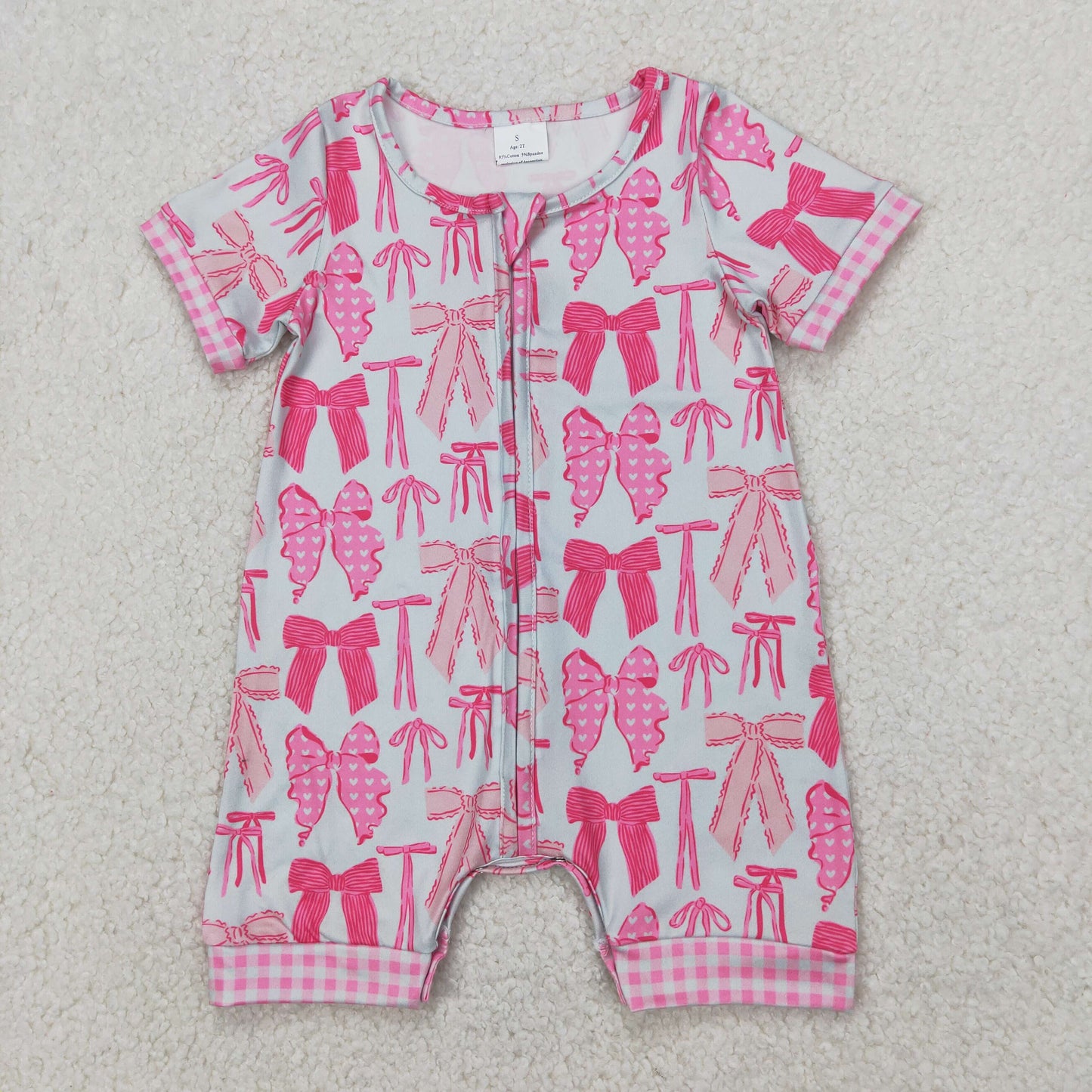 Pink Bows Print Mom and Me Summer Clothes Set