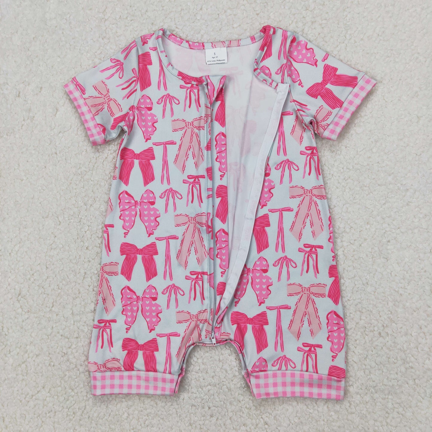 Pink Bows Print Mom and Me Summer Clothes Set